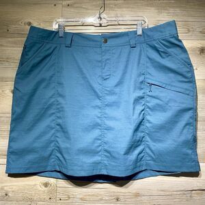 Duluth Womens Plus 22W Dry On The Fly Skort Skirt Shorts Blue Outdoor UPF 50